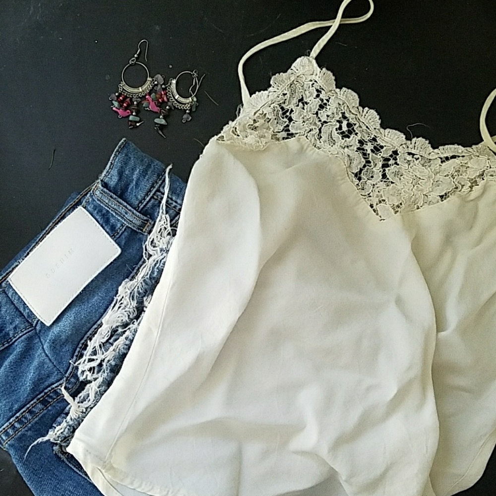 Lace tank top